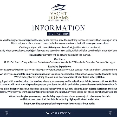 Yacht San Lorenzo 22 * La Spezia