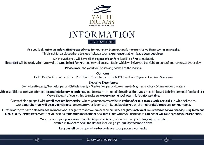 Yacht San Lorenzo 22 * La Spezia